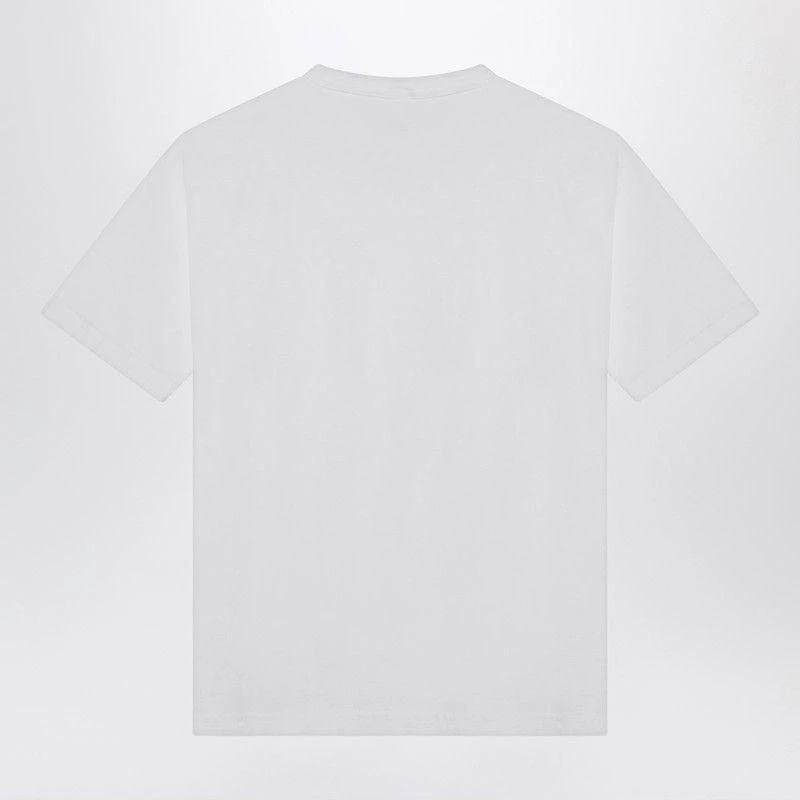 CHAMPION WHITE COTTON CREW-NECK T-SHIRT 2