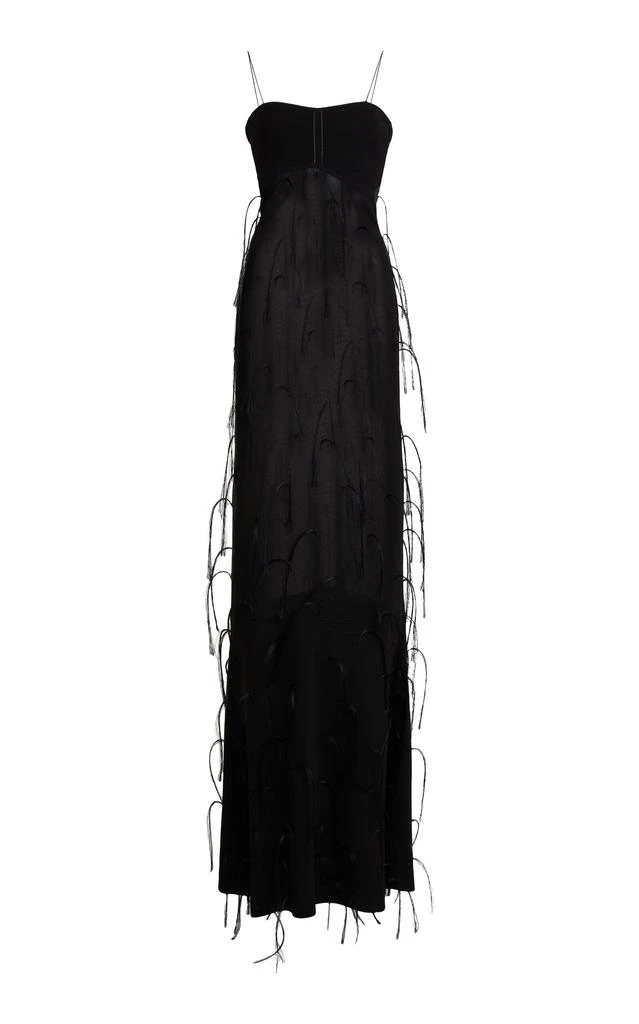 Jacquemus Jacquemus - Fino Fringed Gown - Black - FR 38 - Moda Operandi 1