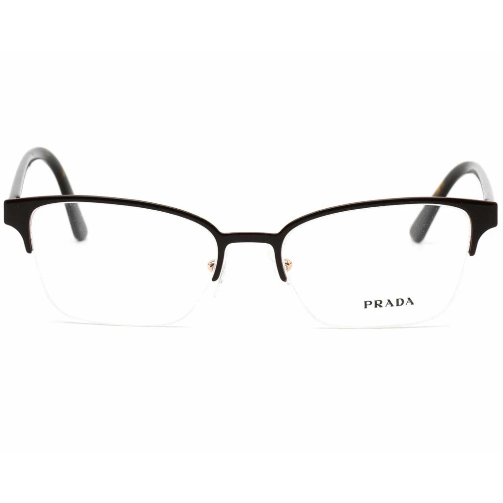 Prada Prada Women's Eyeglasses - Top Brown Rose Gold Rectangular Frame | PR 61XV 3311O1 2