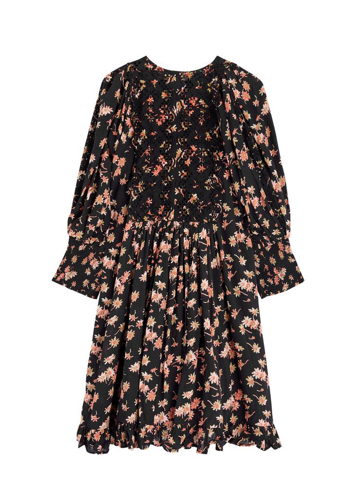 BYTIMO Floral-print cotton-blend mini dress