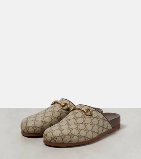Gucci GG Supreme Horsebit mules 5