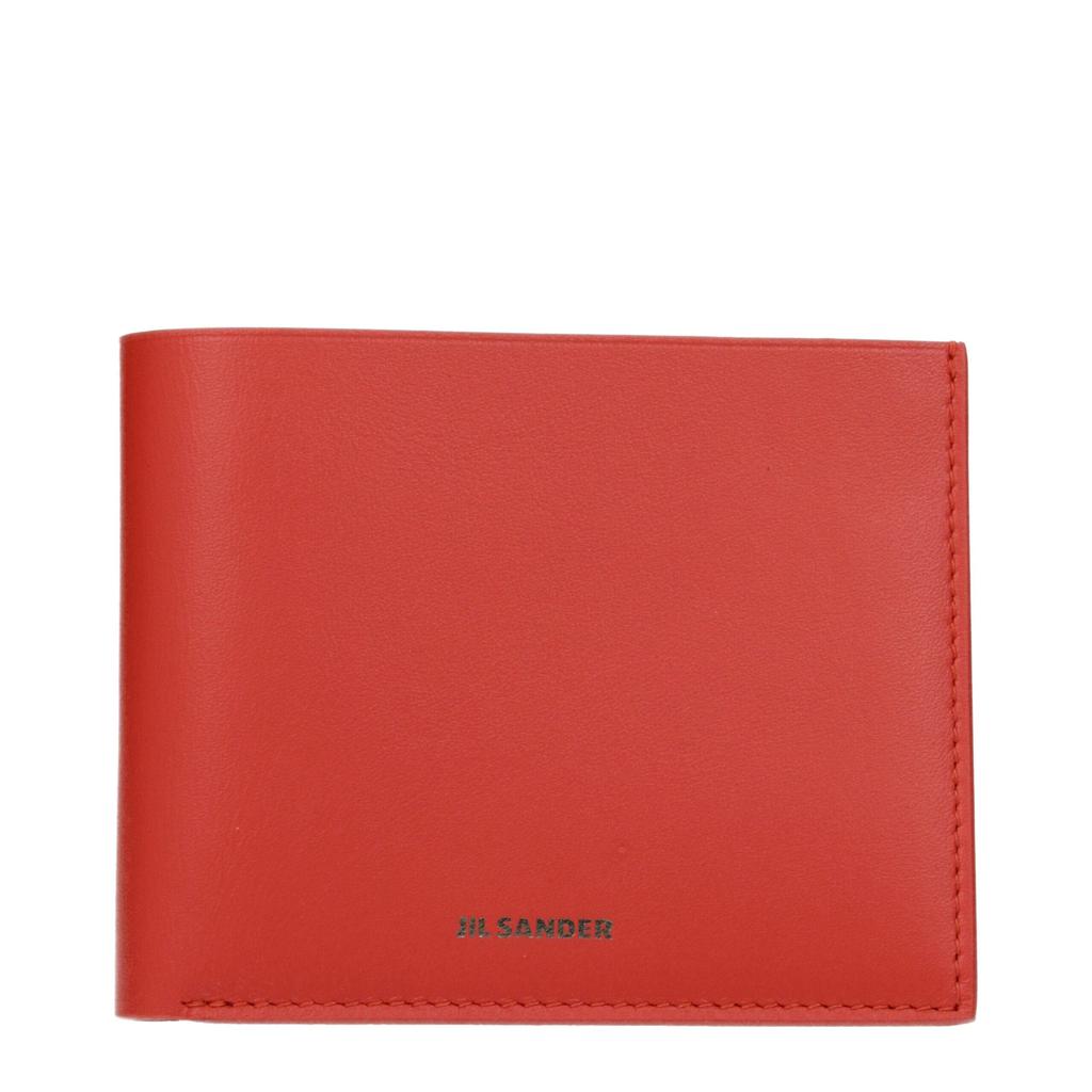Jil Sander Jil Sander Red Leather Wallet