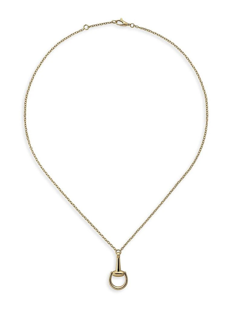 Gucci Horsebit 18K Yellow Gold Pendant Necklace
