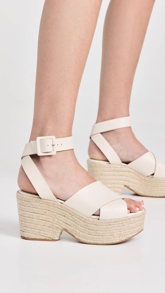 Alohas Lyla Cream Leather Espadrilles 3