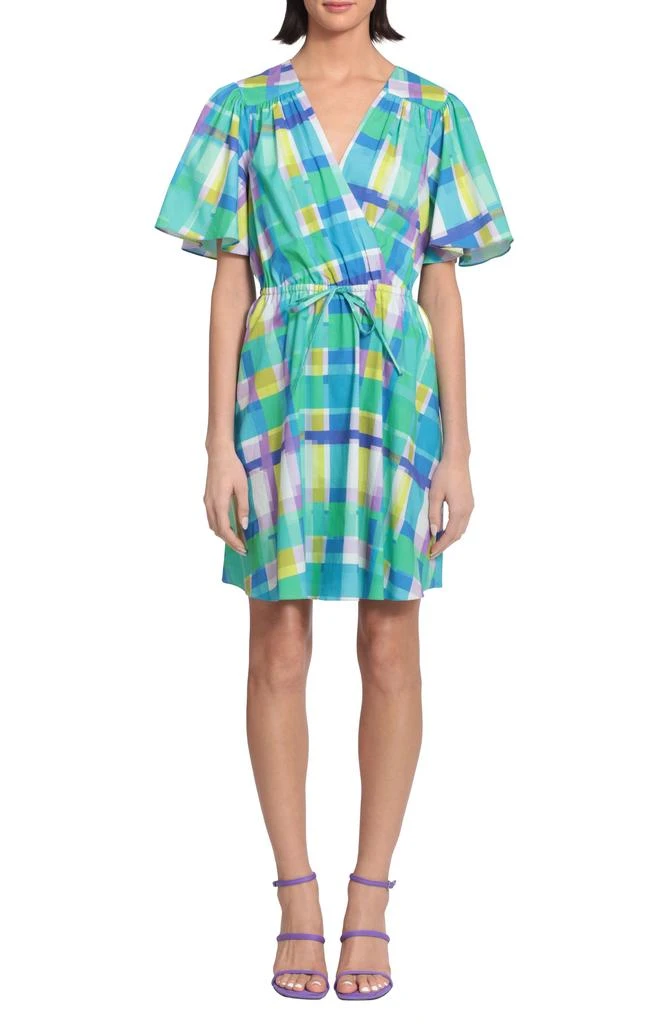 donna morgan fit and flare dress Donna Morgan short sleeve print casual fit & flare dress SIZE 6 Finer  Things Resale main image 0