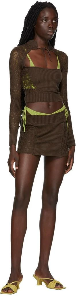 Danielle Guizio SSENSE Exclusive Brown Turtleneck 4