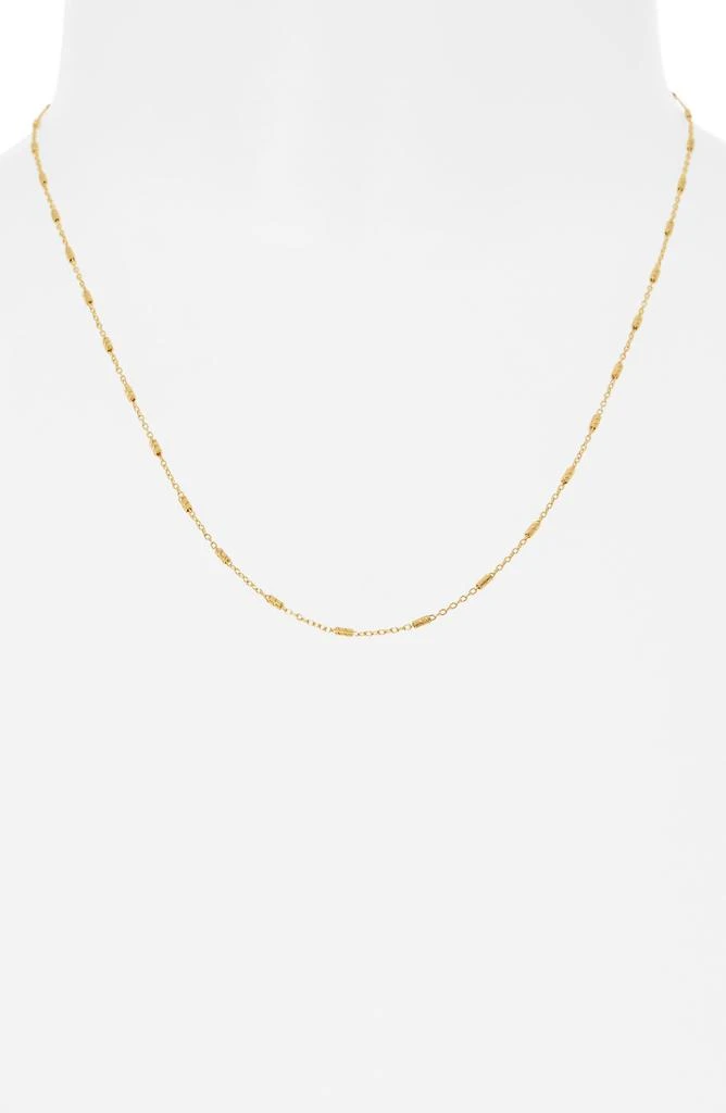 Argento Vivo Sterling Silver Bar Station Chain Necklace 3