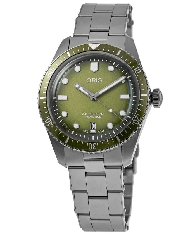 Oris Oris Divers Sixty-Five Date Automatic Green Dial Steel Men's Watch 01 733 7707 4057-07 8 20 18 1