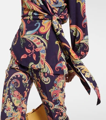 ETRO Printed wrap top 5