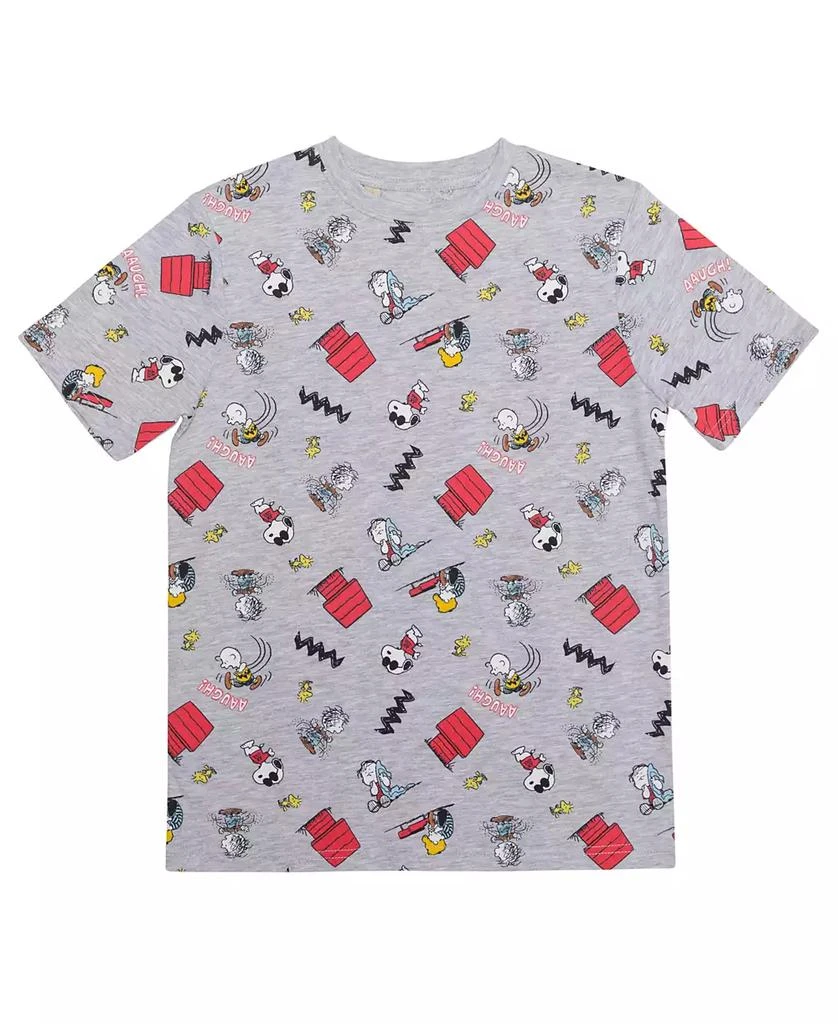 Peanuts Big Boys All Over Print Short Sleeve Graphic T-shirt 1