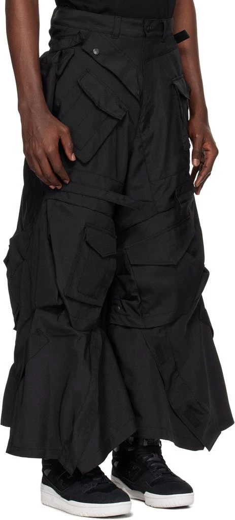 Junya Watanabe Black Asymmetric Cargo Pants 2
