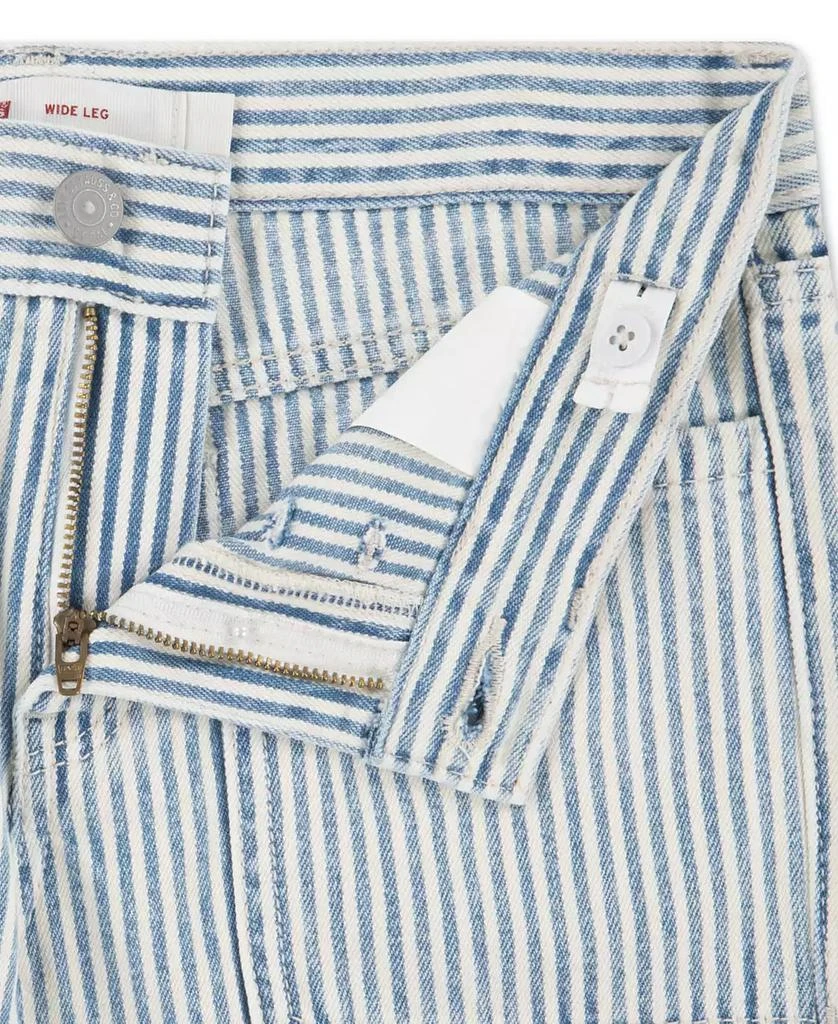 Levi
s Girls
 7-16 Railroad Striped Wide Leg Jeans 4