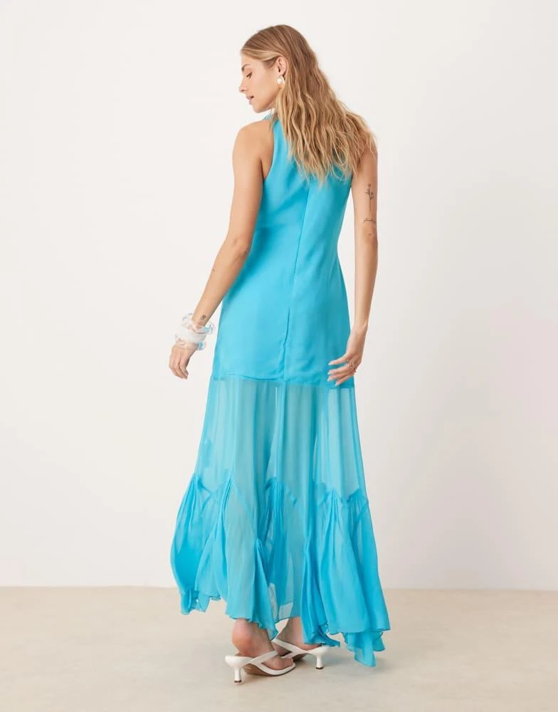 ASOS DESIGN dropped waist maxi dress with full godet hem in aqua blue On Sale Now with Up to 10% Off | Discover Exclusive Deals & Savings at BeyondStyle Authentic ASOS DESIGN dropped waist maxi dress with full godet hem in aqua blue On Sale Now with Up to 10% Off | Discover Exclusive Deals & Savings at BeyondStyle Authentic