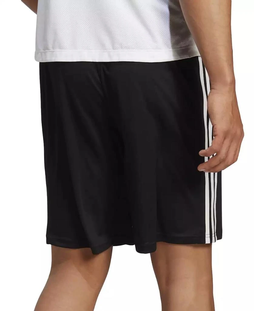 Adidas Men's Train Essentials Classic-Fit AEROREADY 3-Stripes 10" Training Shorts 5