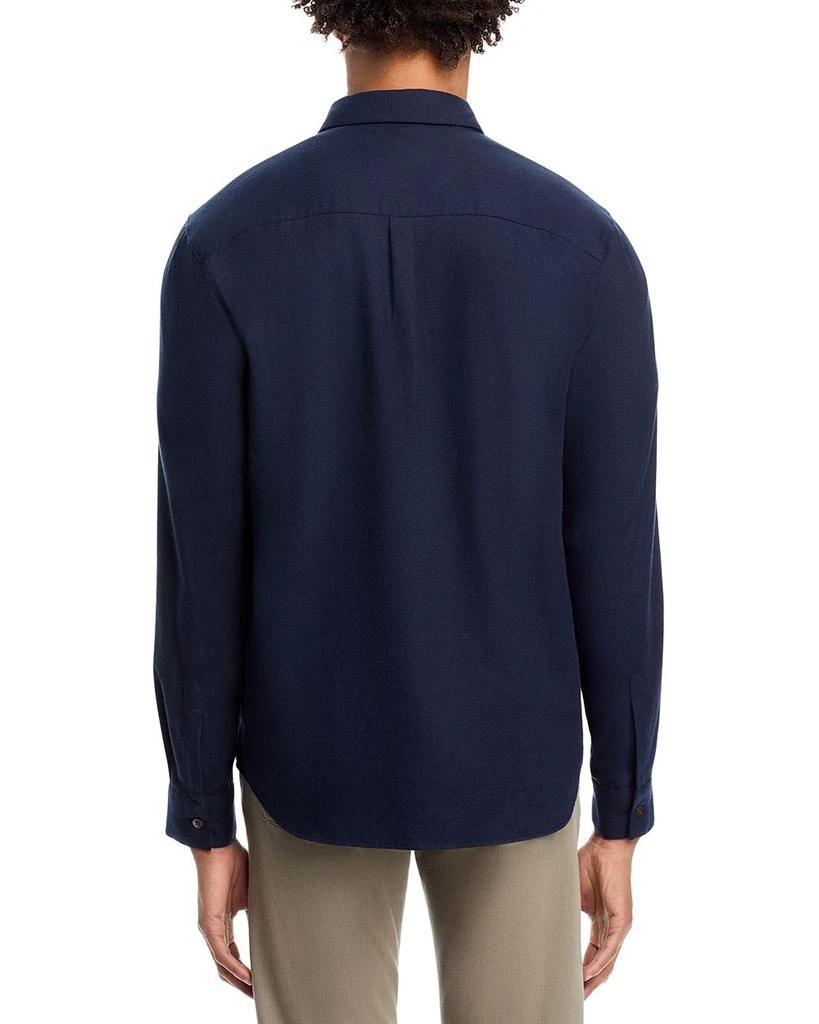 FRAME Cotton & Merino Wool Regular Fit Button Down Shirt 3