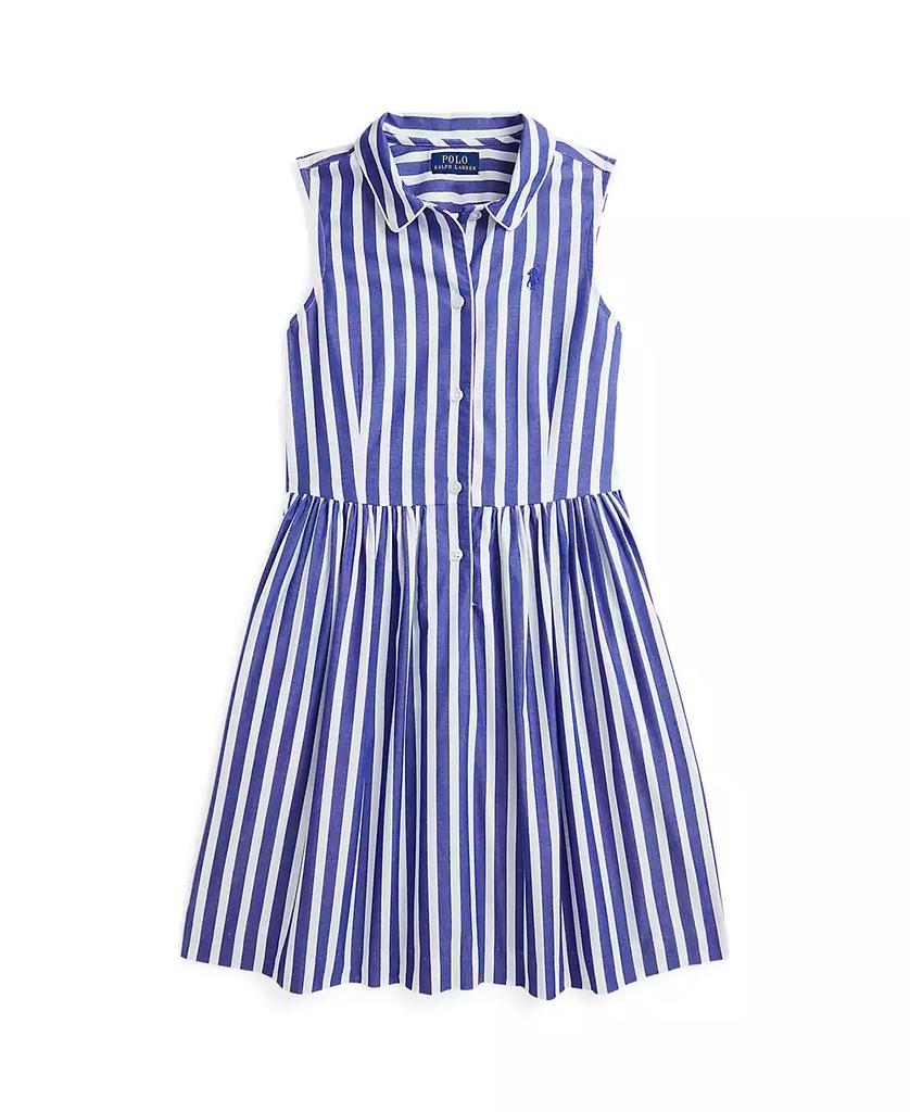 Ralph Lauren Big Girls Striped Poplin Shirtdress