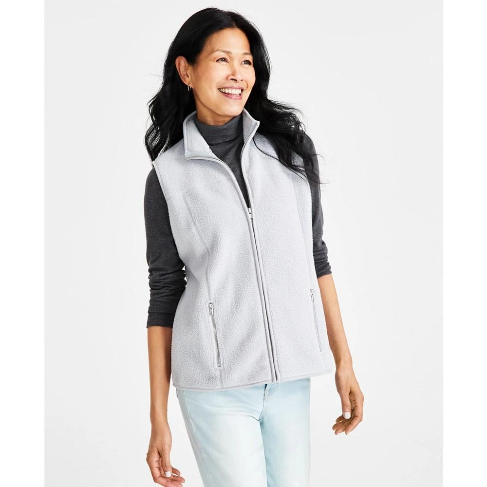 Style & Co Petite Polar Fleece Vest, Created for Macy's 1