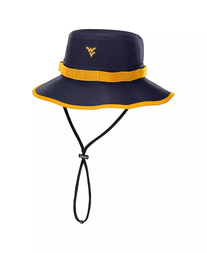 NIKE Men's Navy West Virginia Mountaineers 2025 Sideline Apex Boonie Performance Bucket Hat 1