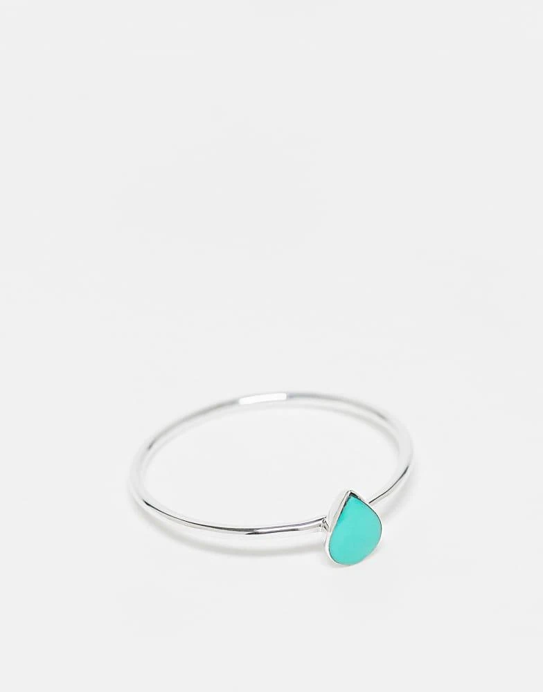 Kingsley Ryan Kingsley Ryan turquoise gemstone ring in silver