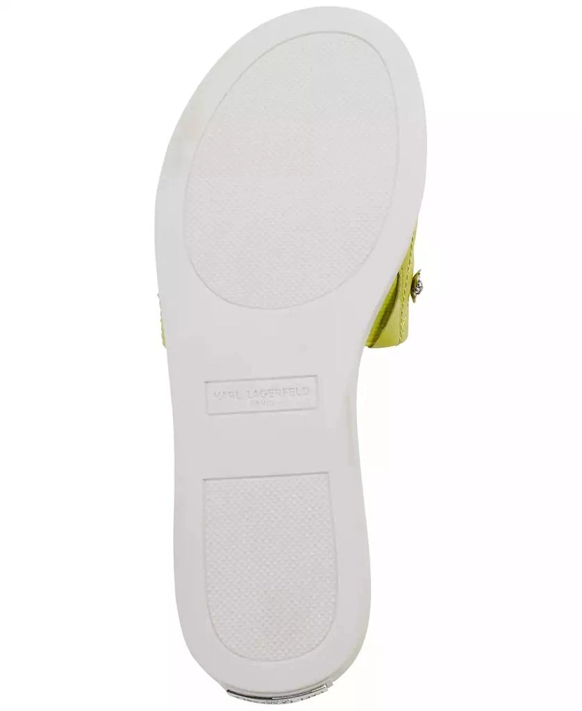 Karl Lagerfeld Paris Women's Carenza Pins Flat Slide Sandals 5