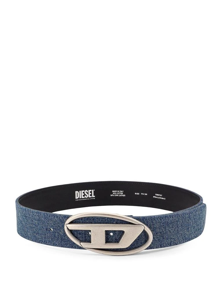 Diesel Diesel 1DR Logo Plaque Buckle Belt 1