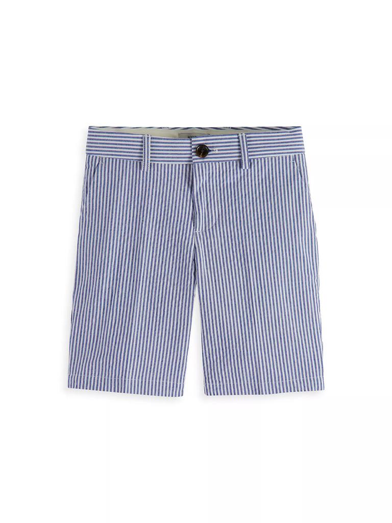 Scotch & Soda Little Boy's & Boy's Mid-Length Striped Seersucker Chino Shorts