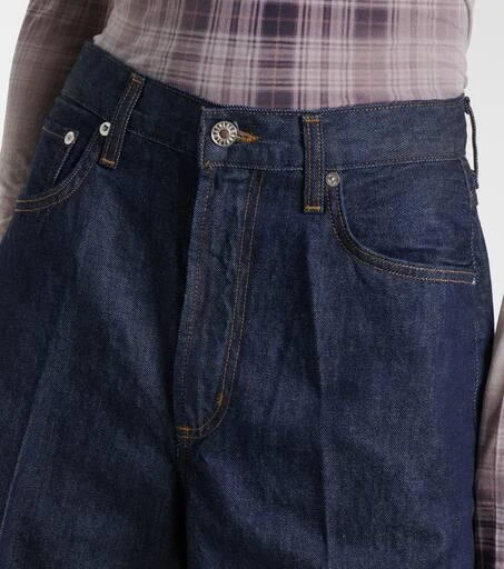 AGOLDE Nolan high-rise denim Bermuda shorts 4