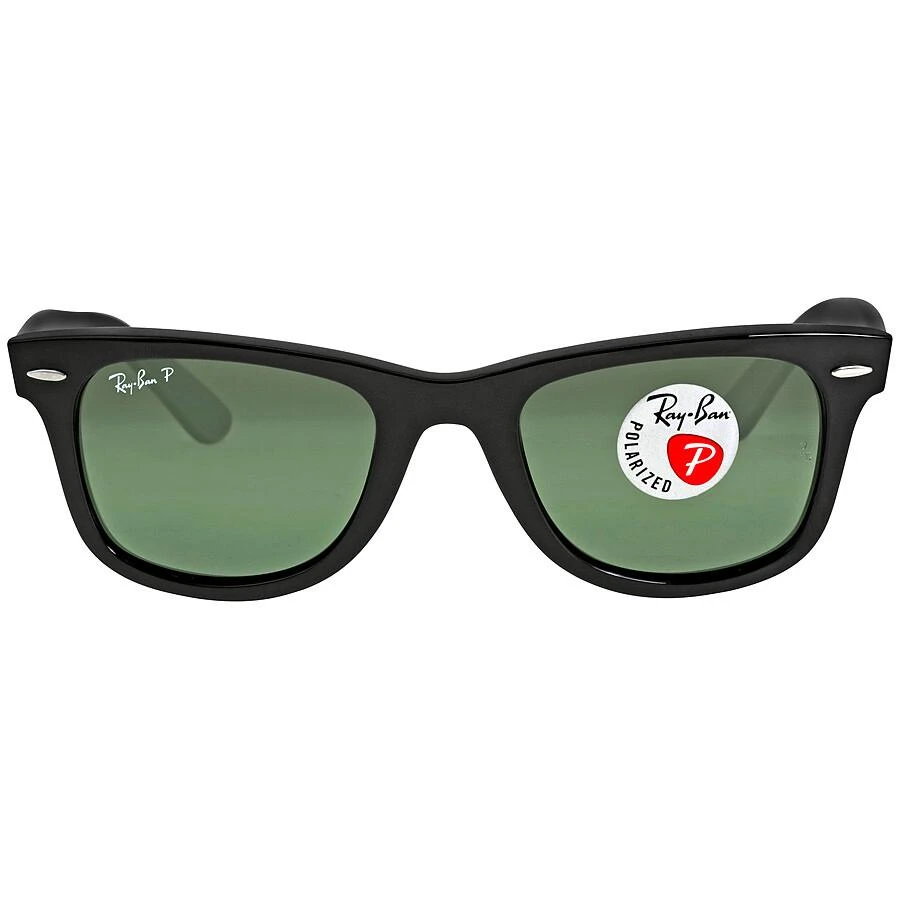 Ray-Ban Original Wayfarer Polarized Green Classic G-15 Square Unisex Sunglasses RB2140 901/58 50 1