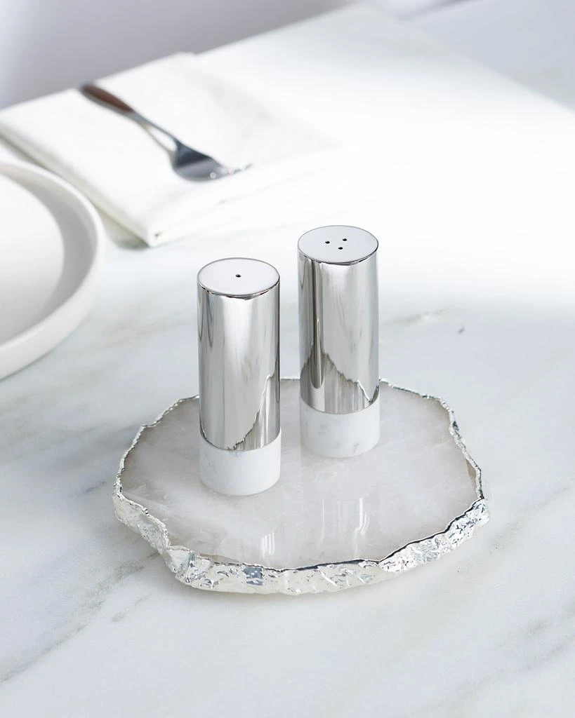 ANNA New York Dual Marble Salt & Pepper Shakers 2
