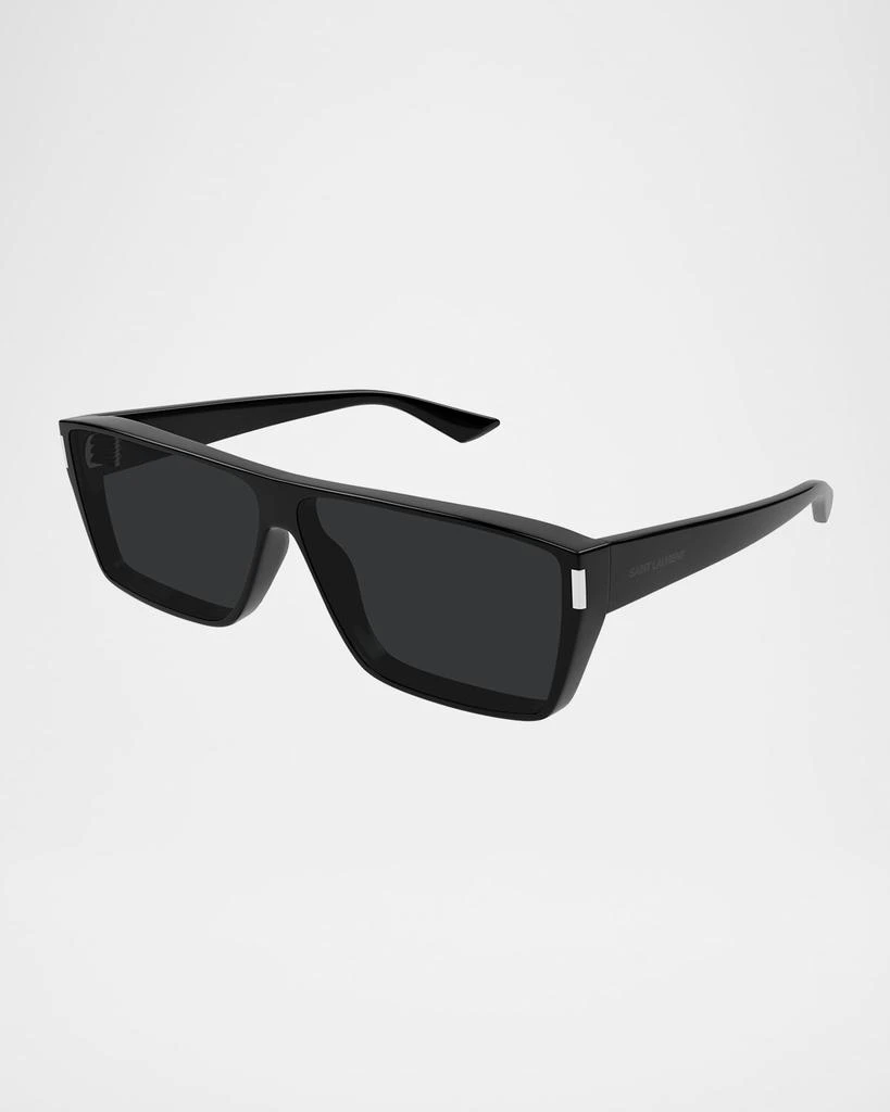 Yves Saint Laurent Men's SL 757M Acetate Rectangle Sunglasses 3
