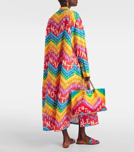 Valentino Valentino Chevron 24 cotton shirt dress 3