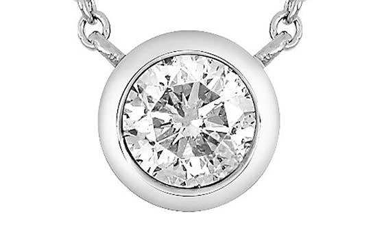 Bony Levy Diamond Bezel Pendant Necklace - 0.37 ctw. 2