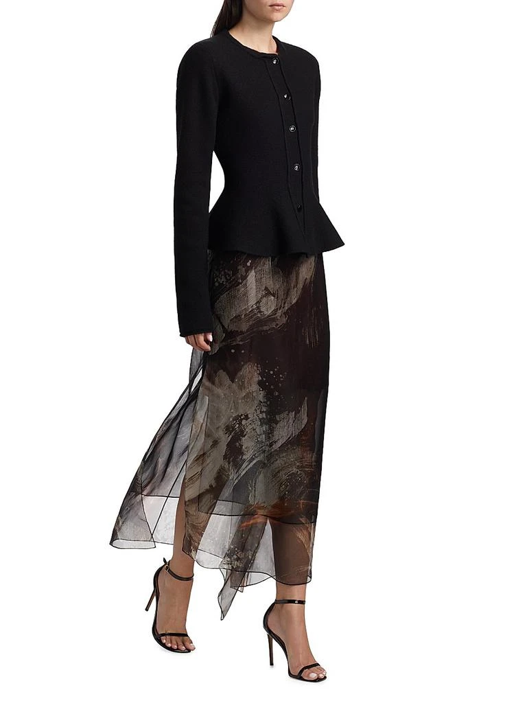 Jason Wu Boiled Wool Peplum Cardigan 2