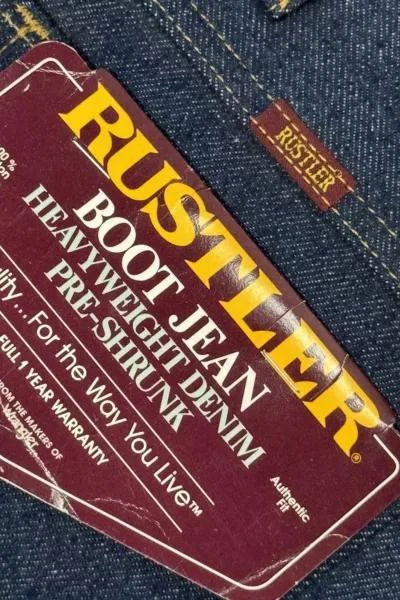 Urban Outfitters Vintage 1980s Deadstock Rustler Raw Denim Jeans 3