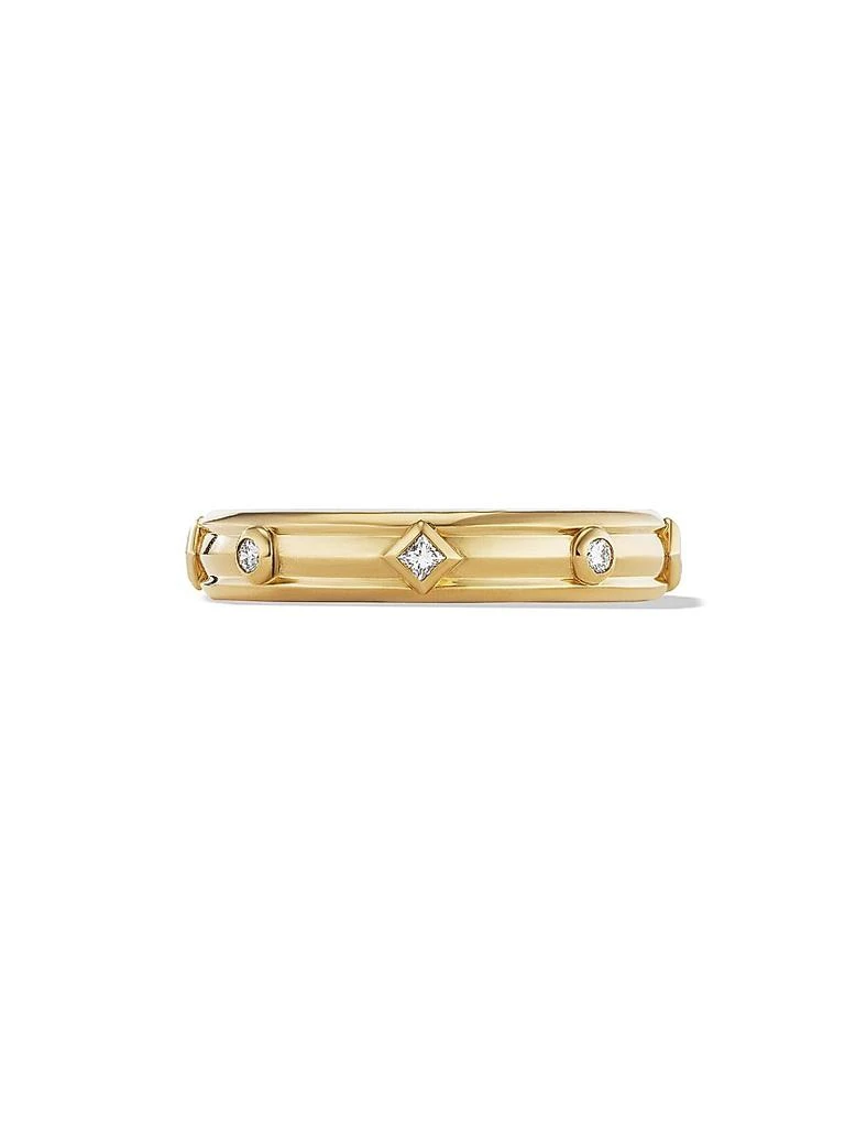 David Yurman Modern Renaissance Band Ring In 18K Yellow Gold 3