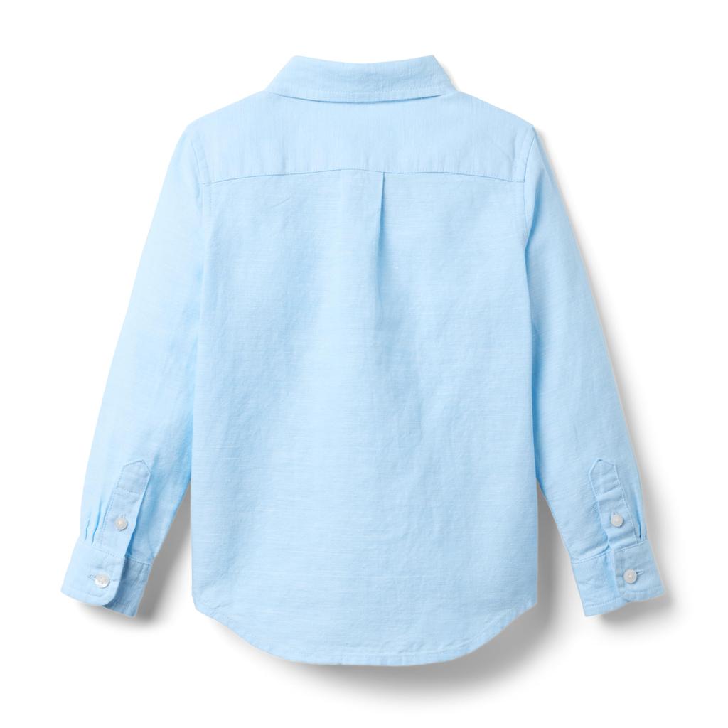 Janie and Jack Linen Roll-Up Shirt (Toddler/Little Kid/Big Kid)