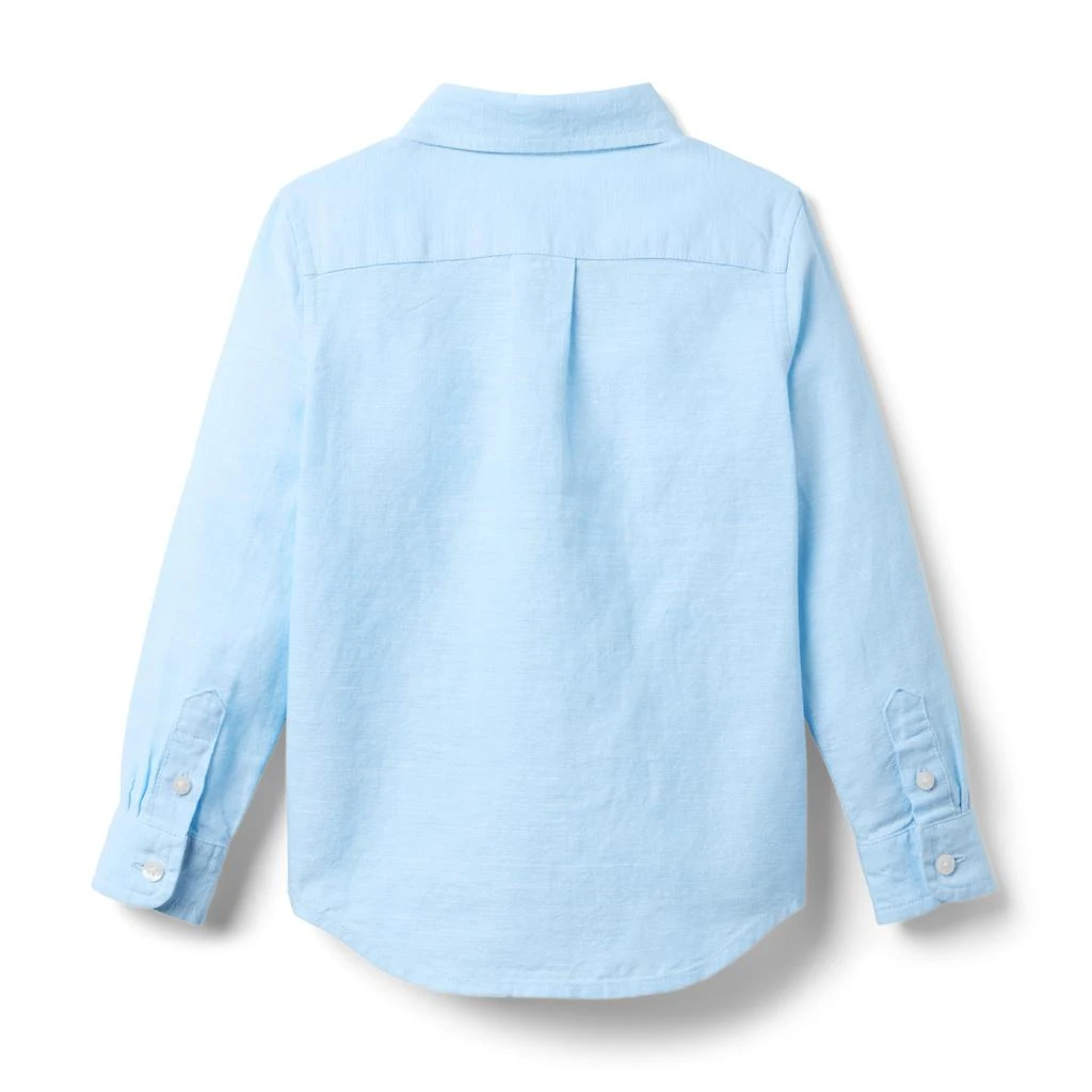 Janie and Jack Linen Roll-Up Shirt (Toddler/Little Kid/Big Kid) 2