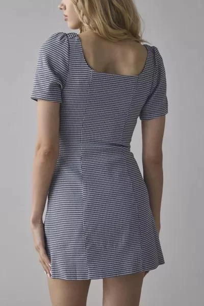 Daisy Street Daisy Street Button-Front Milkmaid Midi Dress 2