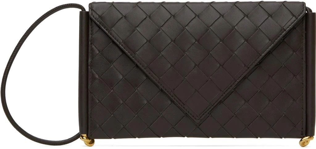 Bottega Veneta Brown Solstice Horizontal Phone Bag 1