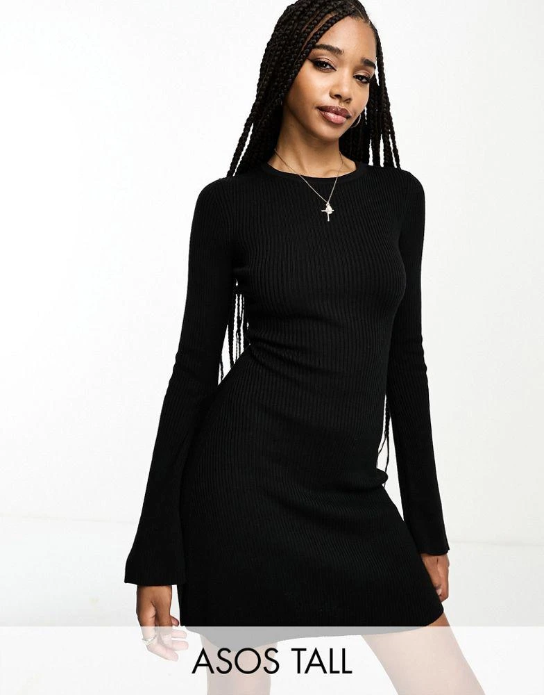 ASOS DESIGN Tall fit and flare mini dress in black  On Sale Now with Up to  45% Off | Discover Exclusive Deals & Savings at BeyondStyle  Authentic  ASOS Home|women with
