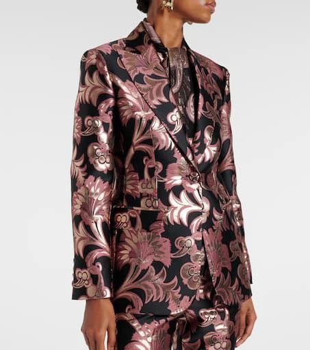 ETRO Floral jacquard blazer 6