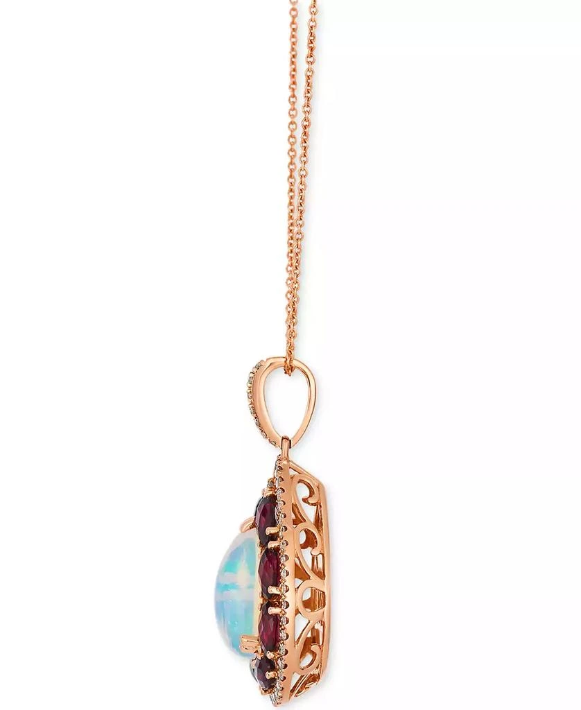 Le Vian Opal (1-1/2 ct. t.w.), Rhodolite (2-2/5 ct. t.w.) & Nude Diamond (1/2 ct. t.w.) Teardrop Pendant 20" Necklace in 14k Strawberry Gold 2