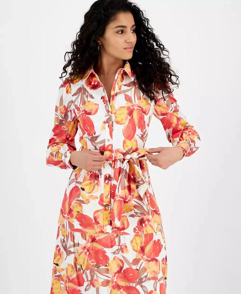 RACHEL Rachel Roy Women's Pru Floral Maxi Shirt Dress 4