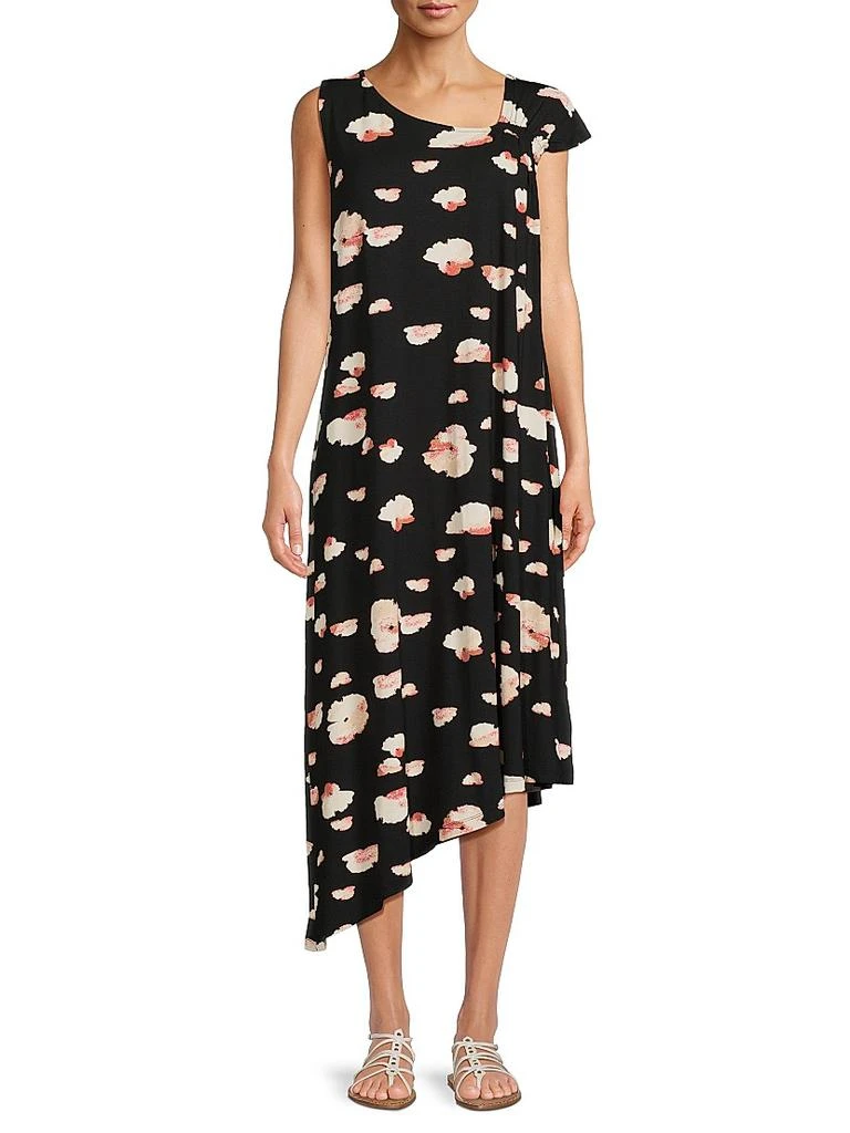 Masai Copenhagen Okta Asymmetric Floral Jersey Dress 3