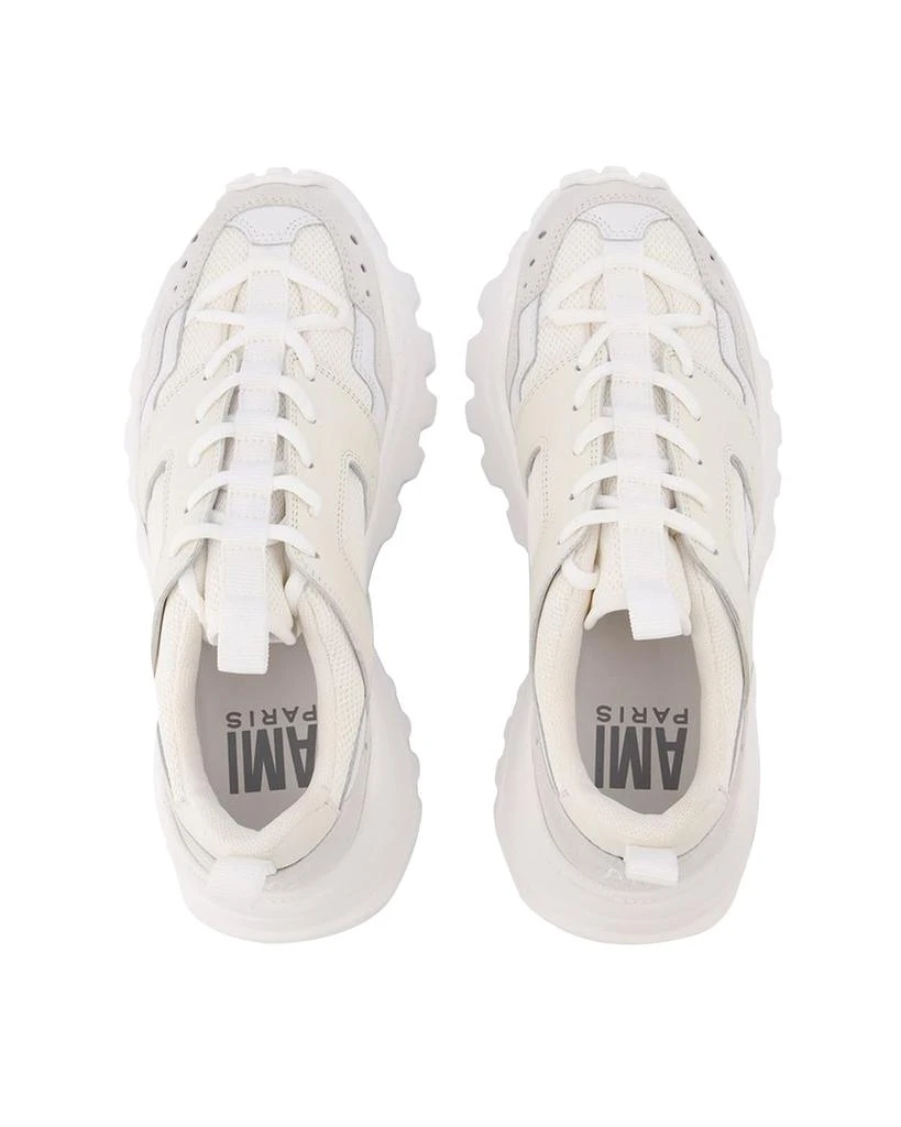 AMI New Lucky 9 Sneakers in White Leather 3