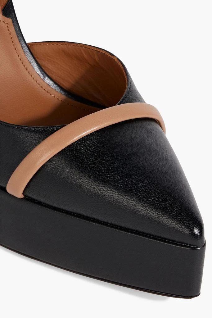 Malone Souliers Shay 125 leather platform slingback pumps 4