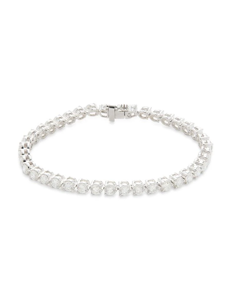 Saks Fifth Avenue 14K White Gold 
8 TCW Lab-Grown Diamond Bracelet