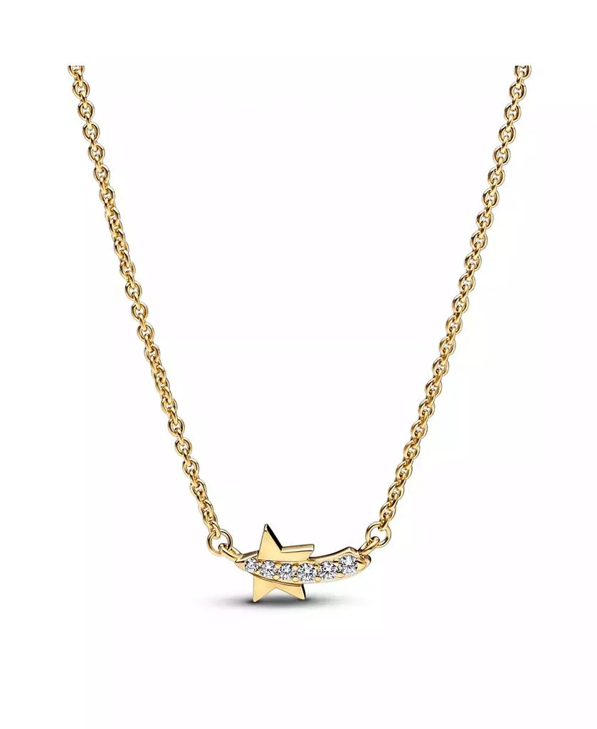 PANDORA Gold-Plated Shooting Star Pave Collier Pendant Necklace 1