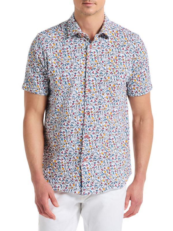 Robert Graham Summer Sails Printed Cotton-Blend Shirt