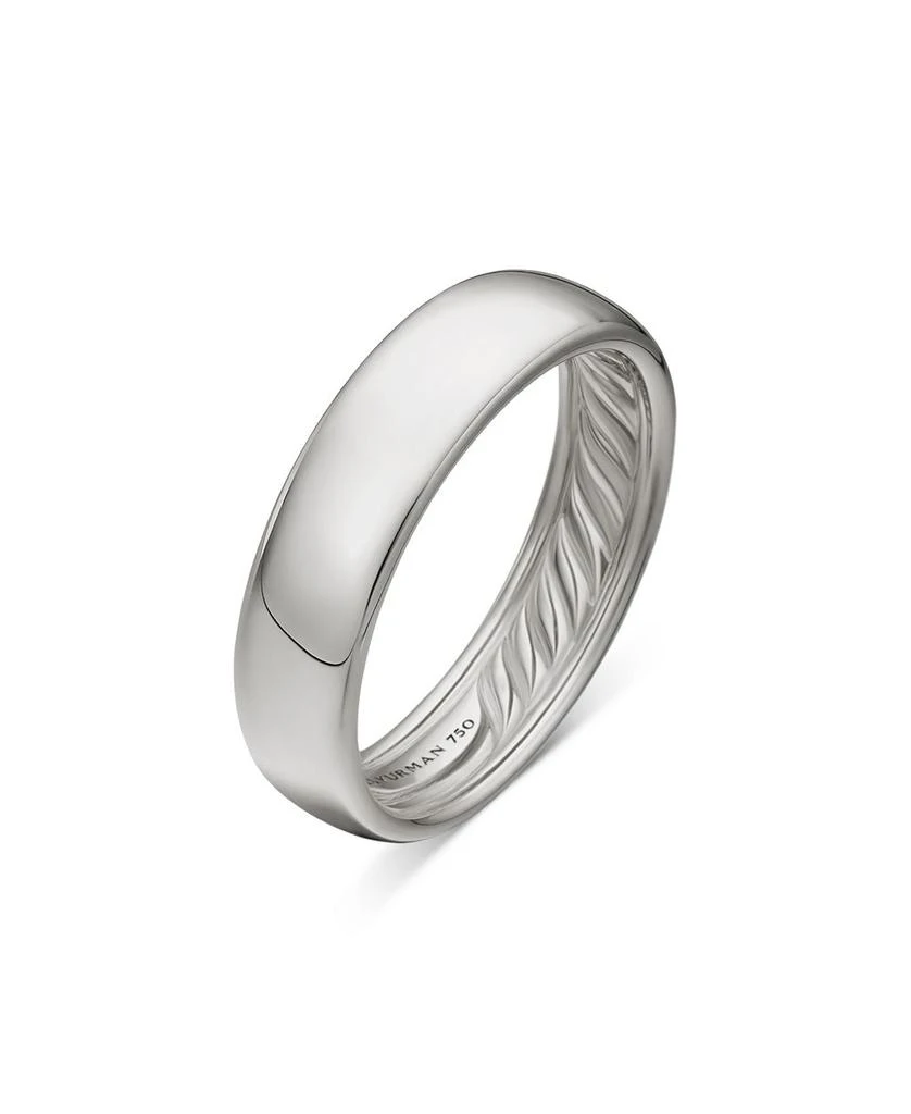 David Yurman Men
s 18K White Gold Classic Band 3
